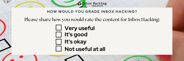 satisfaction survey inbox hacking